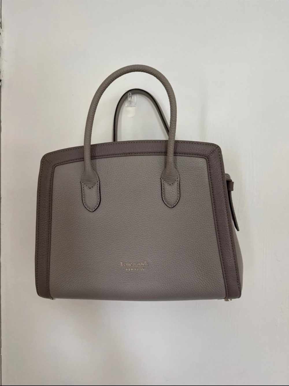 kate spade gray leather purse